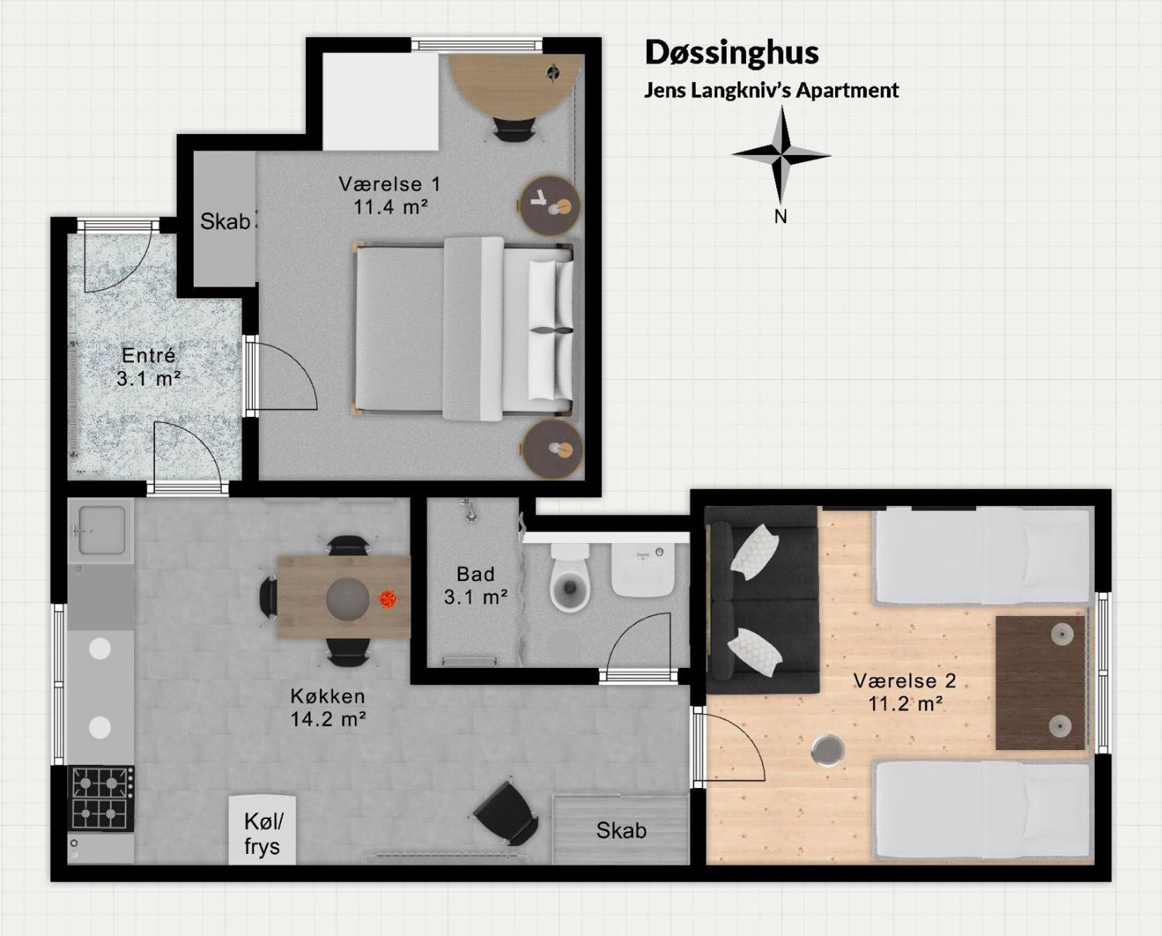 Dossinghus Holiday Apartments Kjellerup Dış mekan fotoğraf